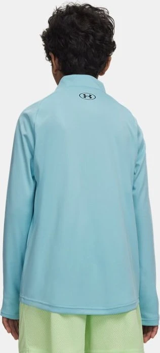 Under Armour Tech 2.0 Zip Funktionsshirt langarm blue haze/black (Junior)