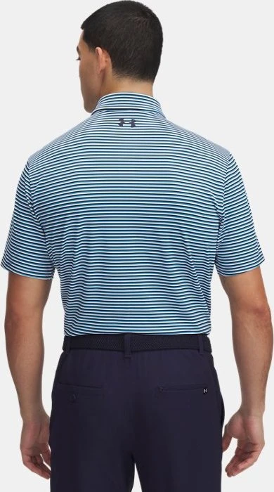 Under Armour Playoff 3.0 Stripe Poloshirt kurzarm ether blue/midnight navy (Herren)