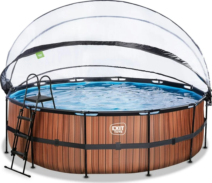Exit Toys Pool mit Sandfilterpumpe und Abdeckung 450x122cm