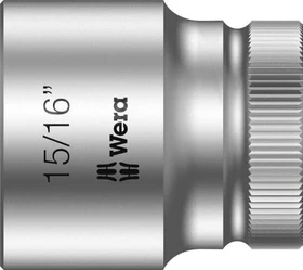 Wera 8790 HMC Zyklop Außensechskant Steckschlüssel 1/2" zöllig, 15/16"x37mm