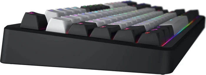 Hator Rockfall 3 TKL Wireless, PBT, weiß/schwarz, LEDs RGB, Aurum Lemon, USB/Bluetooth, US