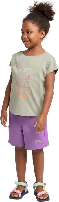 Jack Wolfskin Turbulence Hose kurz sea rose (Junior)