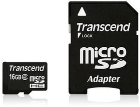 Transcend 16GB Kit, Class 2 (TS16GUSDHC2)