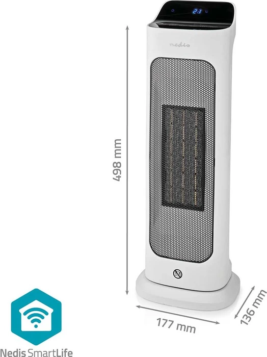 Nedis HTFA20WTW SmartLife Keramik-Heizlüfter