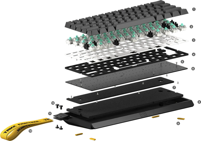 Wooting 60HE+ Gaming Tastatur, LEDs RGB, Gateron Lekker Linear60, USB, US