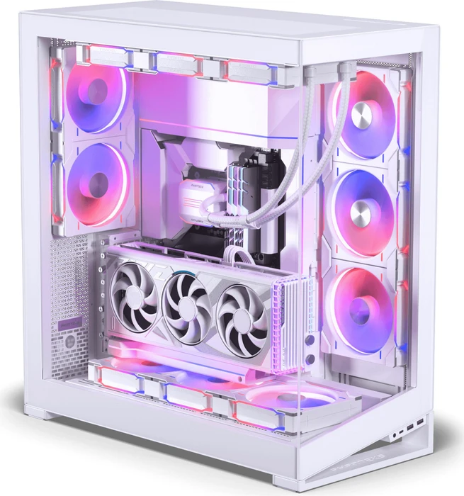 Phanteks NV9 MKII Matte White, weiß, Glasfenster