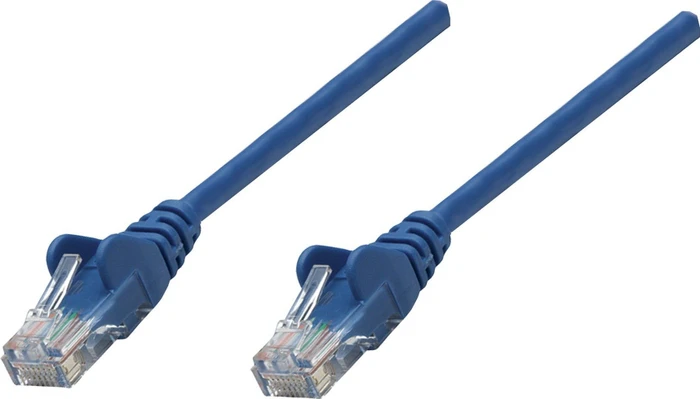 Intellinet Patchkabel, Cat5e, U/UTP, RJ-45/RJ-45, 0.25m, blau