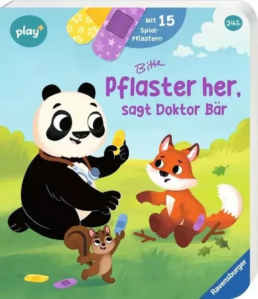 Ravensburger play+ Mein lustiges Spielbuch Pflaster her, sagt Doktor Bär
