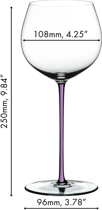 Riedel Fatto A Mano Oaked Chardonnay Weißweinglas violett