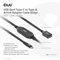 Club 3D USB-C 3.0 Kabel, aktiv, 5Gb/s, USB-C 3.0 Stecker auf USB-A 3.0 Buchse, 10m Vorschaubild