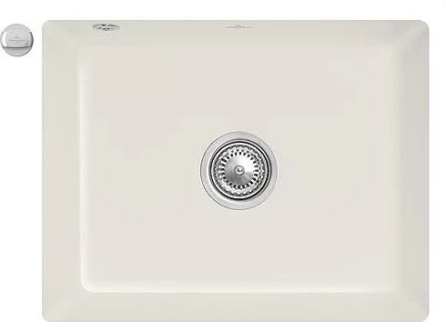 Villeroy & Boch Subway 60 SU Unterbau Becken mittig mit Ablauffernbedienung crema