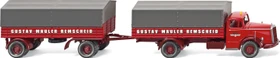Wiking Klassik Edition Pritschenhängerzug (MB L 6600) Spedition Gustav Mäuler