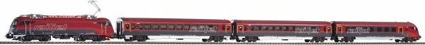 Piko - Spur H0 E-Lok - Zugset Railjet Rh 1216 + 3 Wagen ÖBB