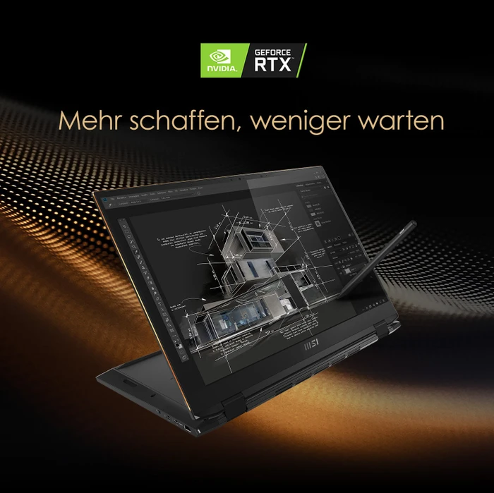 MSI Summit E16 Flip Evo A11UCT-028, Ink Black, Core i7-1195G7, 16GB RAM, 1TB SSD, GeForce RTX 3050, DE