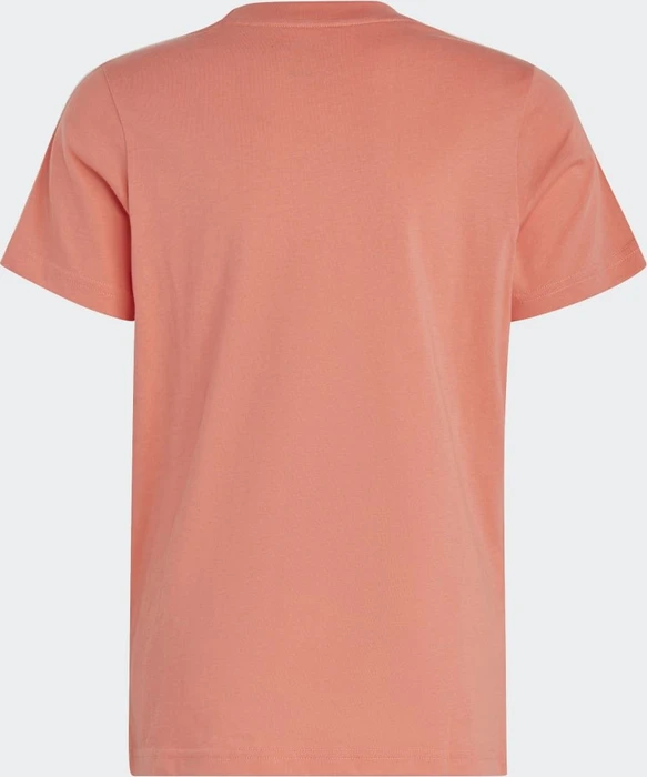 adidas Essentials 3-Streifen Cotton T-Shirt kurzarm semi coral fusion/white (Junior)