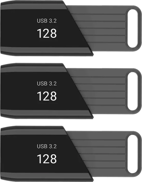 PNY Attaché X 128GB, USB-A, USB 3.2 Gen 1×1, 3er-Pack