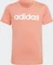 adidas Essentials Linear Logo Cotton Slim Fit T-Shirt kurzarm semi coral fusion/white (Junior) Vorschaubild