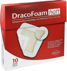 Dr. Ausbüttel DracoFoam haft Schaumstoff Wundauflage, 12.5 x 12.5cm,    10 Stück