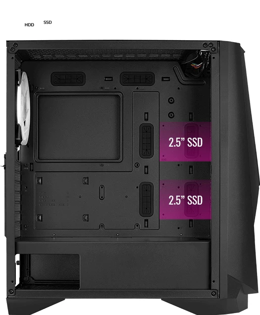 AeroCool Visor, Glasfenster