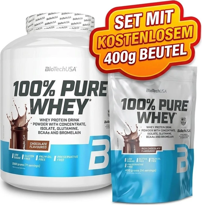 BioTech USA 100% Pure Whey Erdbeere 2kg