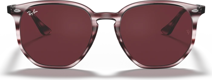 Ray-Ban RB4306 54mm burgundy red striped-havana/dark violet classic