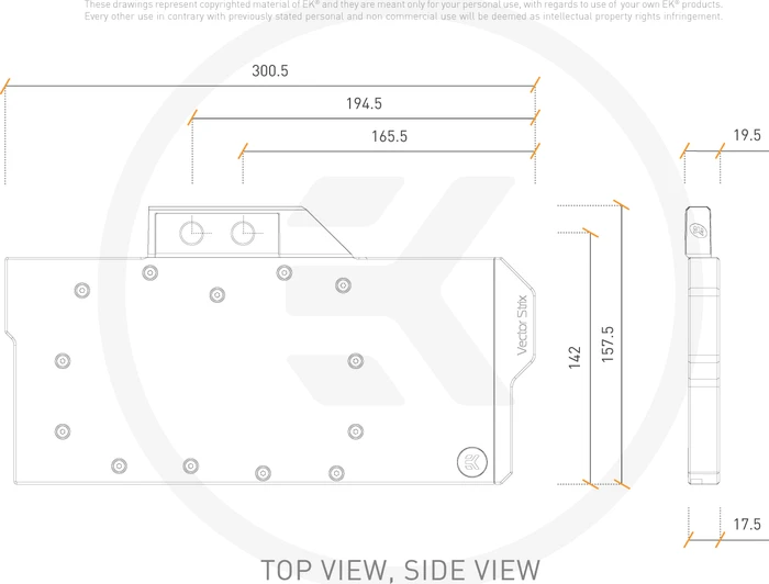 EK Water Blocks Quantum Line EK-Quantum Vector Strix RX 6800/6900 D-RGB, Nickel, Acryl