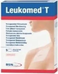 BSN medical Leukomed T Pflaster transparent steril, 10 x 12.5cm, 5 Stück