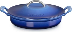 Le Creuset Modern Heritage Gourmet-Profitopf aus Gusseisen oval 28cm 2.9l azure