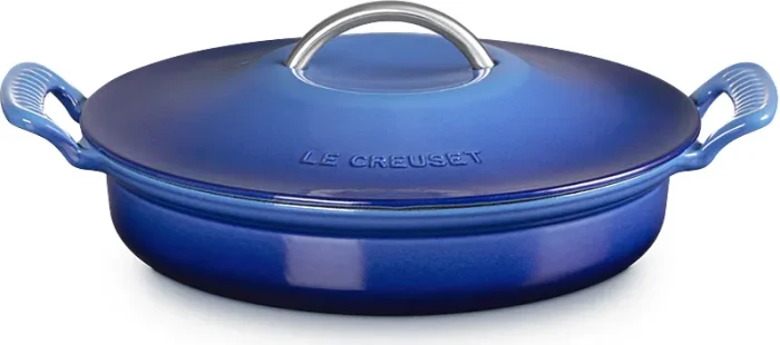 Le Creuset Modern Heritage Gourmet-Profitopf aus Gusseisen oval 28cm 2.9l azure