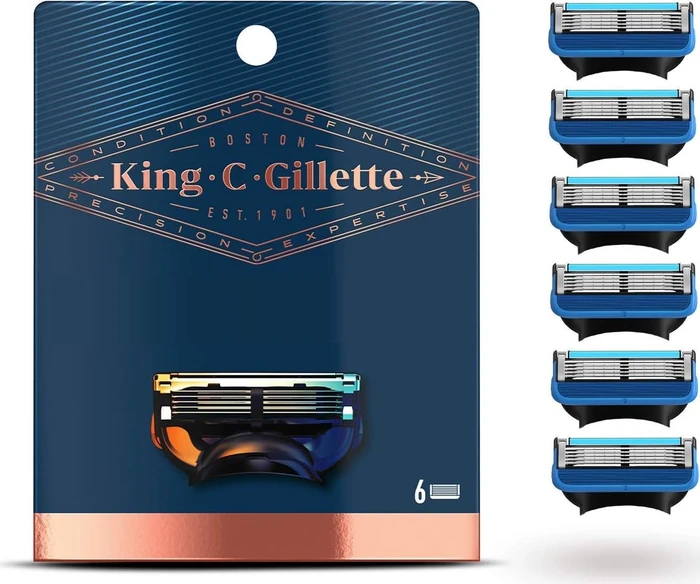 Gillette King C. Hals- und Wangen Rasierklinge