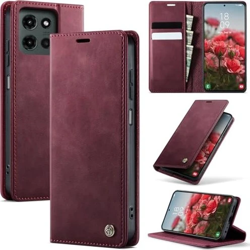 Owlhold Klapphülle für Motorola Edge 50 Fusion rot