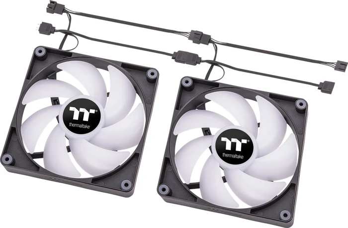 Thermaltake CT120 ARGB Sync Black, schwarz, 120mm, 2er-Pack