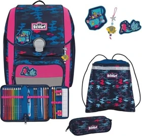Scout Genius DIN Magic Sea Schultaschen-Set, 4-tlg.