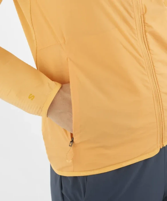 Salomon Essential Lightwarm Hybrid Funktionsjacke warm apricot (Damen)