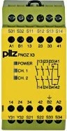 Pilz PNOZ X3 240VAC 24VDC 3n/o 1n/c 1so