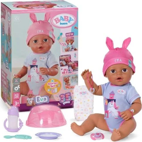 Zapf creation BABY born Puppe - Eva Click & Play