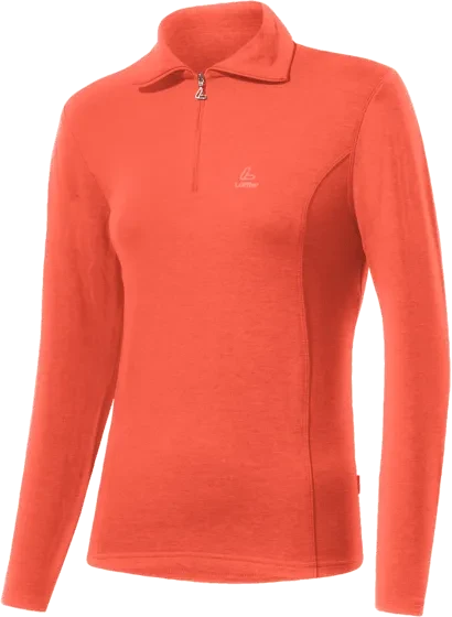 Löffler Midlayer Turtle Transtex Poloshirt langarm coral (Damen)