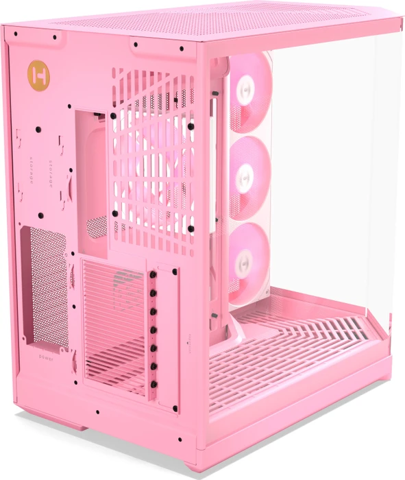 Hyte Y50 Strawberry Milk, rosa, Glasfenster