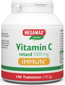 Megamax Vitamin C retard 1000mg Immun Tabletten, 100 Stück