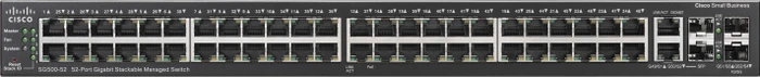 Cisco SG500 Rackmount Gigabit Managed Stacking Switch, 48x RJ-45, 2x RJ-45/SFP