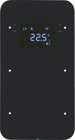 Berker KNX R.1 Touchsensor 2-fach mit Temperaturregler schwarz