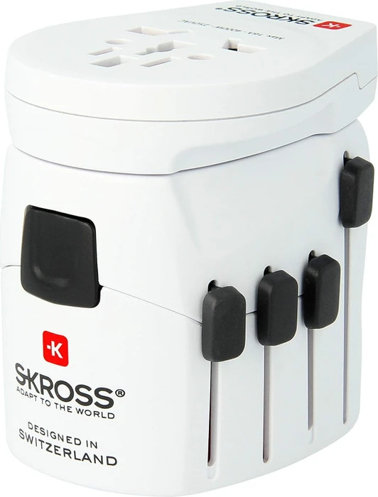 Skross World Travel Adapter Pro World & USB, 1x USB-A