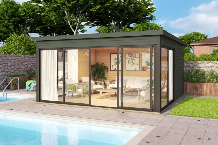 Lasita Maja Domeo 5 Gartenhaus gletschergrün