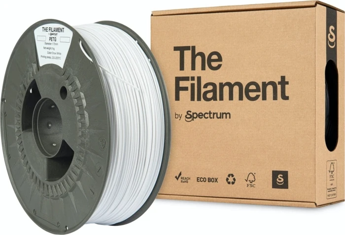 Spectrum PETG, weiß, Spule, 1.75mm, 1.00kg