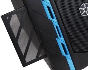 SilverStone Precision PS06 blau, Acrylfenster