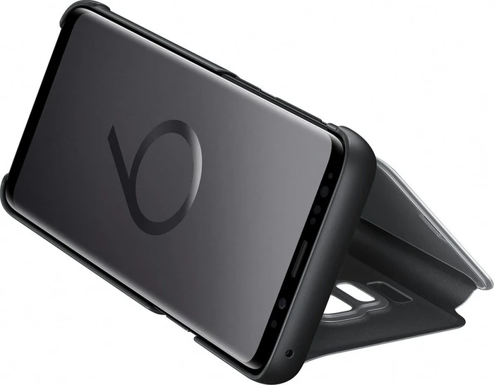 Samsung Clear View Standing Cover für Galaxy S9 schwarz
