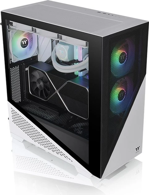 Thermaltake Divider 370 TG ARGB Snow Edition, weiß, Glasfenster
