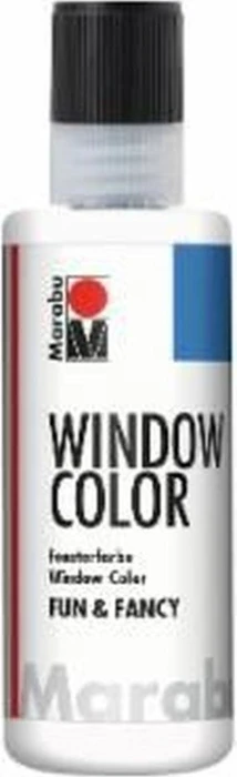 Marabu Window Color fun & fancy Malfarbe Glas/Porzellan, kristallklar, 80ml