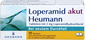 Loperamid akut Heumann Tabletten, 10 Stück