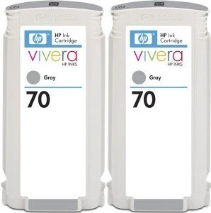 HP Tinte 70 grau, 2er-Pack